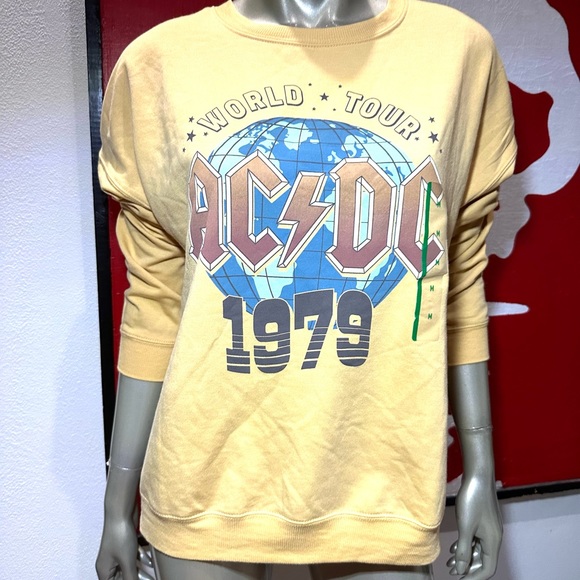 AC/DC | Sweaters | Acdc World Tour 978 Retro Long Sleeve Sweatshirt New ...